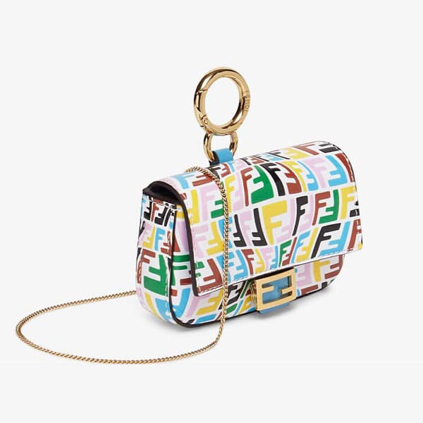 21SS◆新作【フェンディ】マルチカラーレザー ナノ バゲットコピー チャーム 7AR844AGKSF1EXO